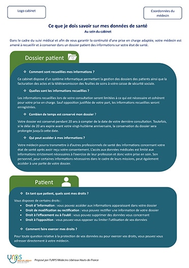 visuel affiche rgpd cabinet urpsmlhdf
